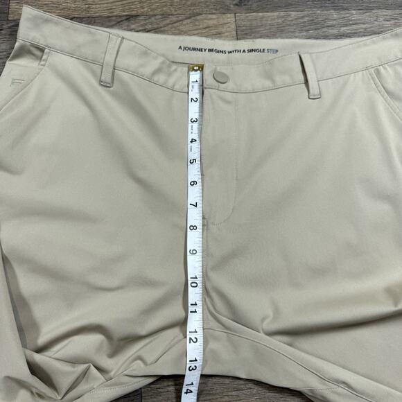 Rhone Pants Mens 38 Communter Tan Performance Stretch Slim - Picture 6 of 13